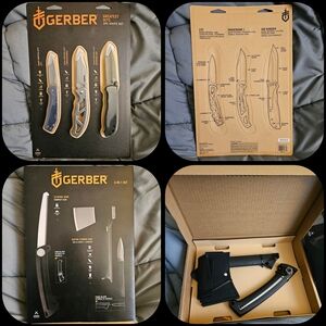 GERBER BUNDLE - Knife Set (3-piece) & Gerber Axe Knife and Saw Kit